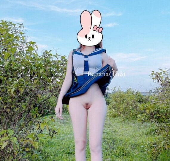 Ảnh 5 của Couple Bé Thỏ cosplay cô dâu lên đỉnh ra nước trắng (Phần 2)